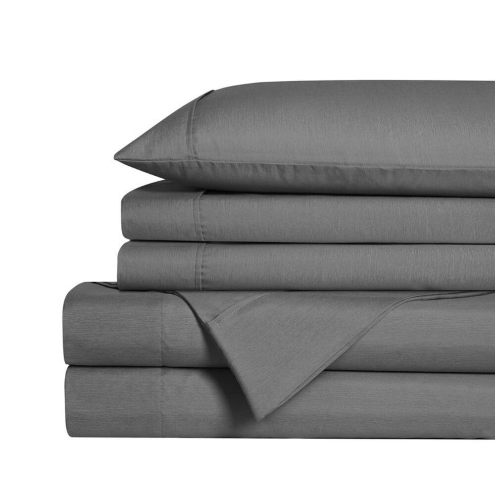 Swift Home -  4PC Polyester Rayon from Bamboo Blend S Charcoal